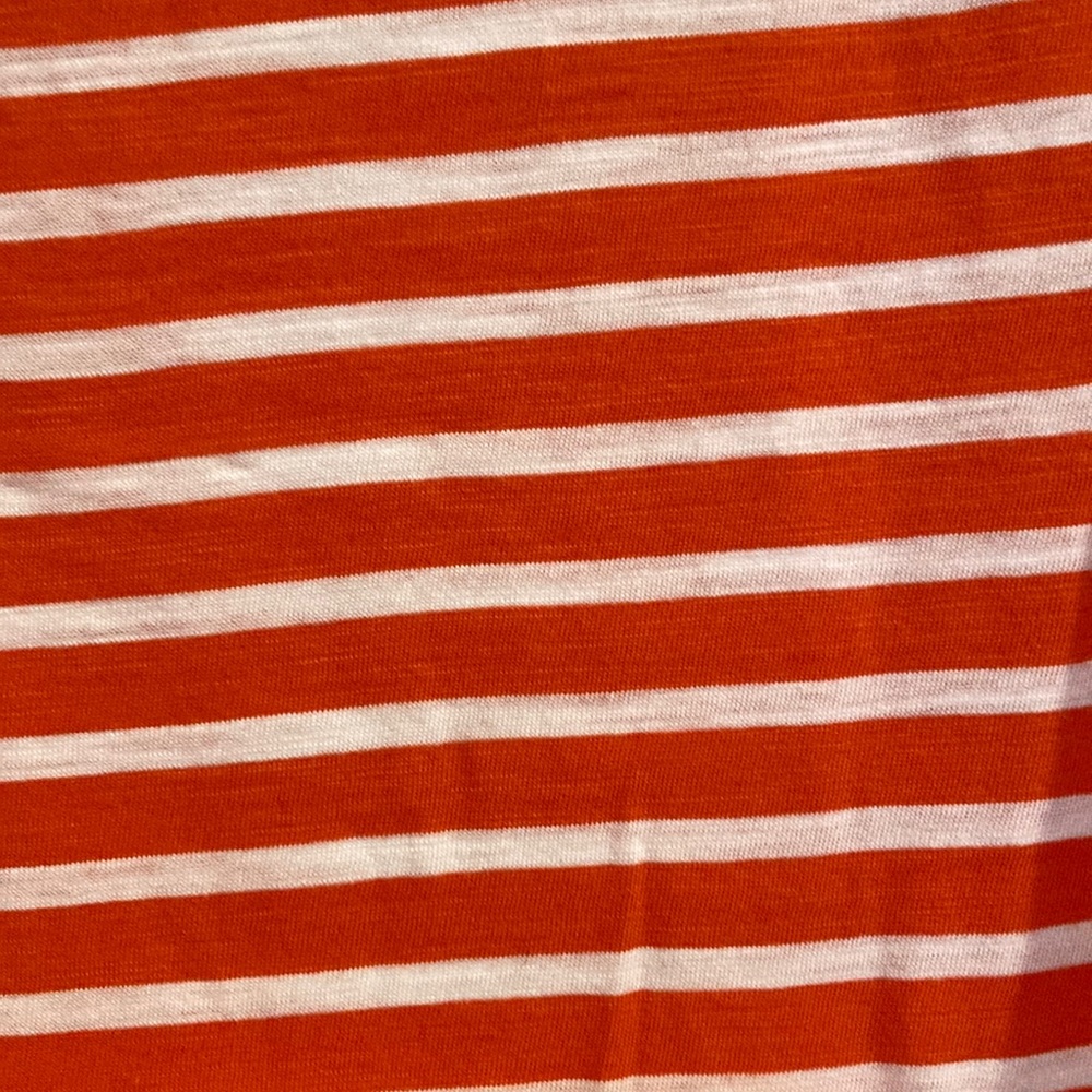 Striped top orange and white